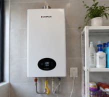 Customer photo review of Camplux Climatech 3 Indoor Gas Tankless Water Heater 82,000 BTU