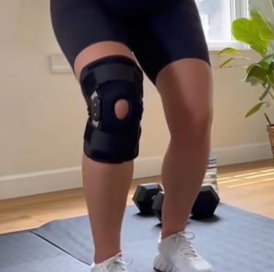 Customer photo review of 📢📢50% OFF !! ⏰🦵Breathable Adjustable Knee Support Brace