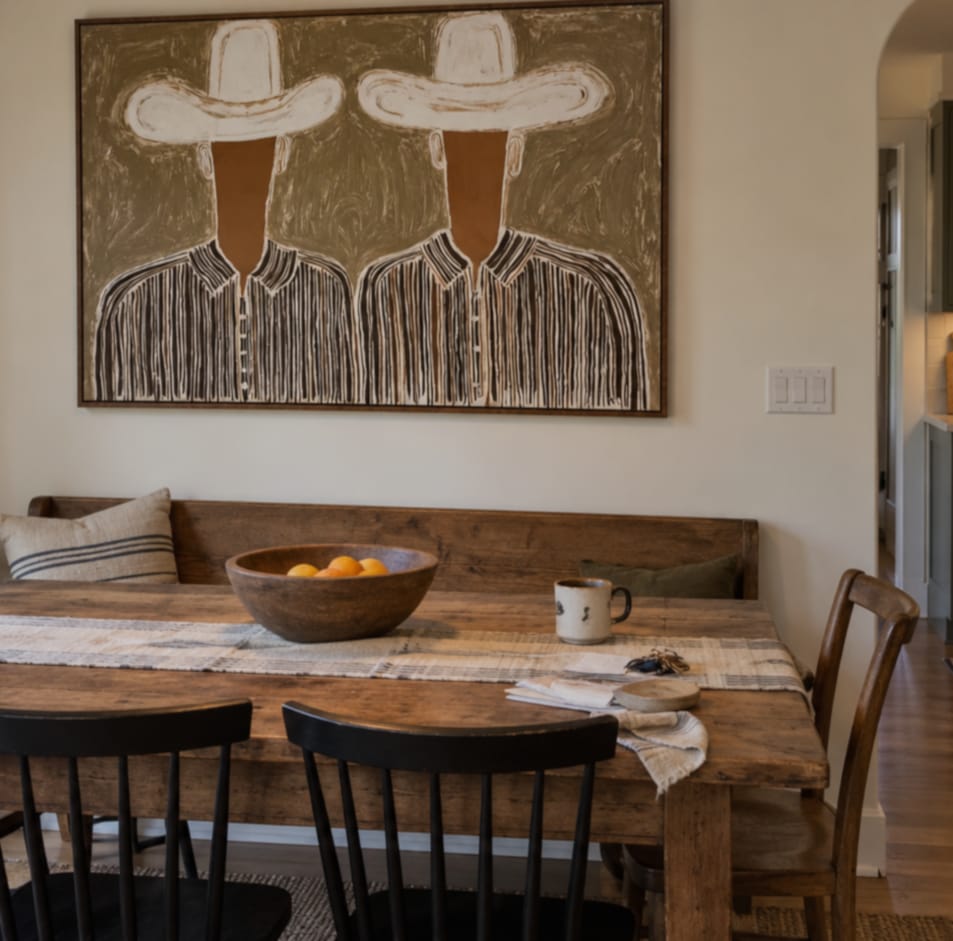 Customer photo review of Twin Range-Cowboy Portrait Oil Painting