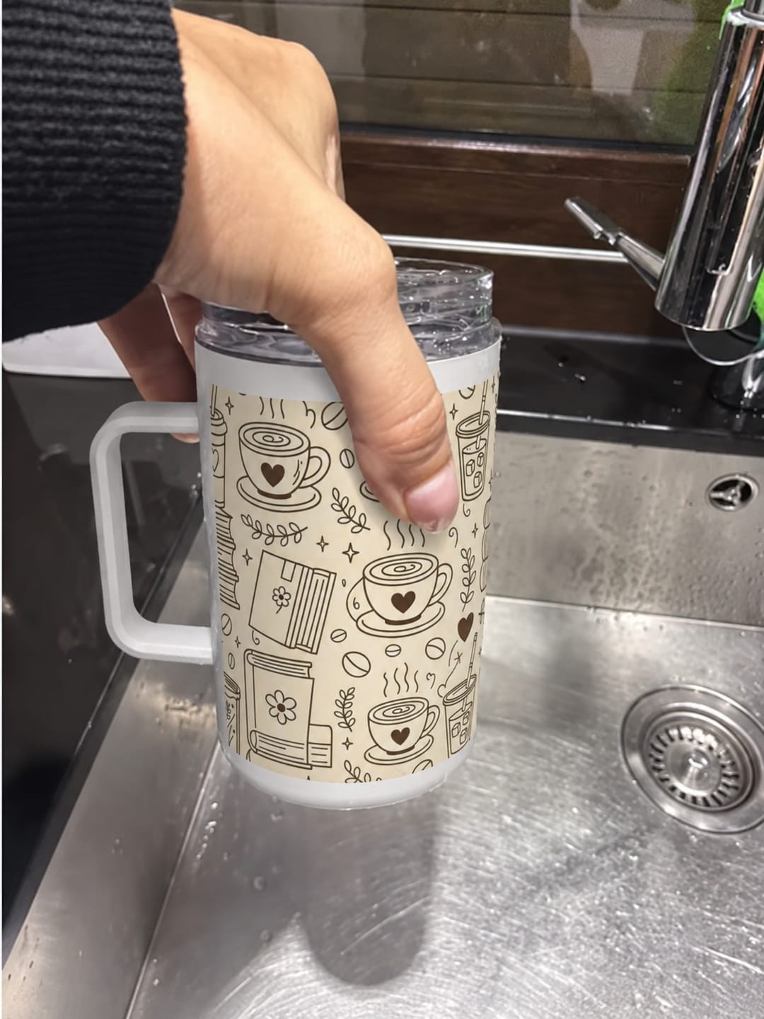 Customer photo review of Do Not Disturb Insulated Mug