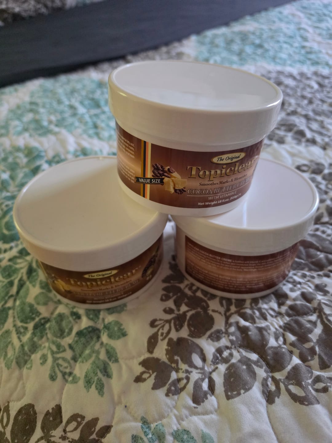 Customer photo review of Topiclear Cocoa Butter Cream 18 oz