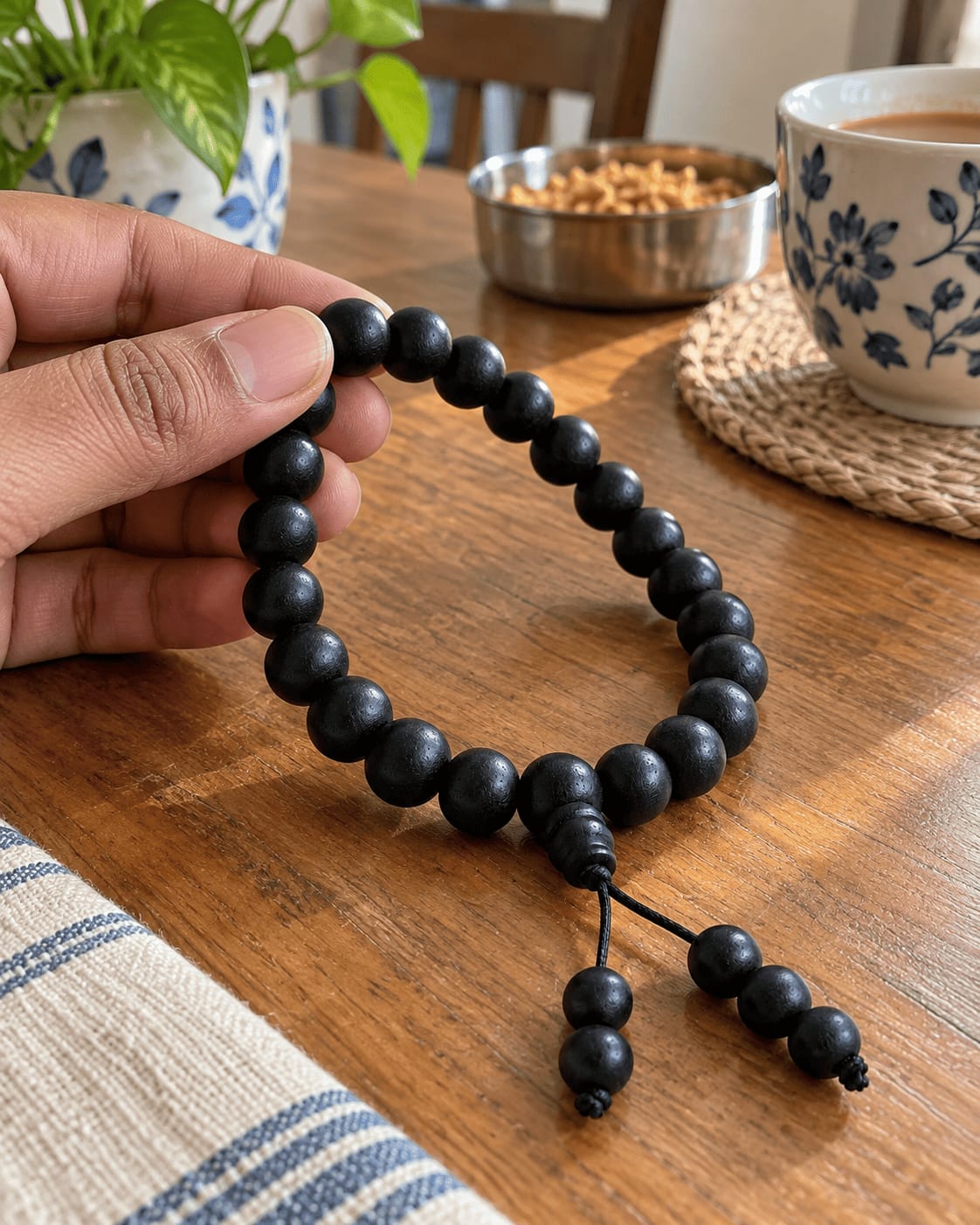 Customer photo review of Natural Karungali Bracelet