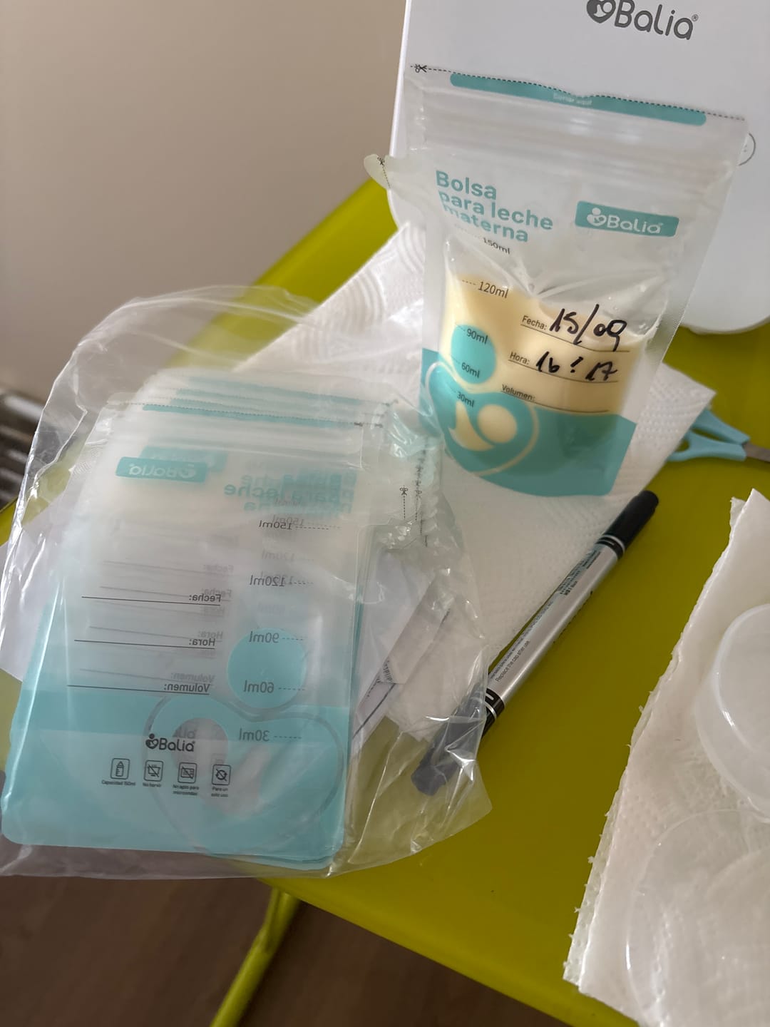 Customer photo review of 🎁 Bolsa para leche materna 25un (100% off)