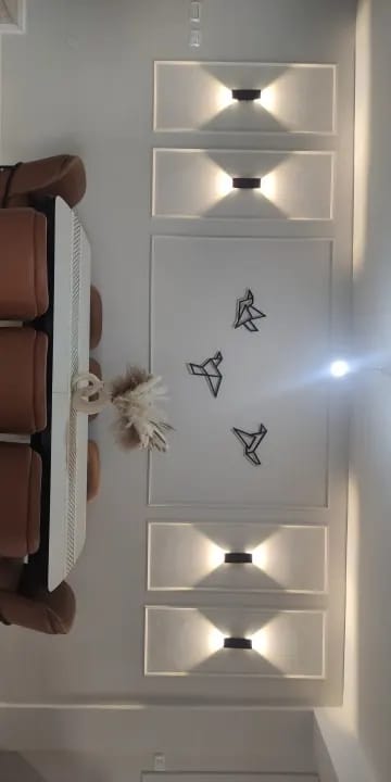 Customer photo review of White Wall Light for Hallway, Aluminium and Acrylic, 41 cm
