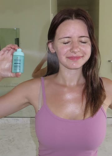 Customer photo review of Makeup Melter Cleansing Mist