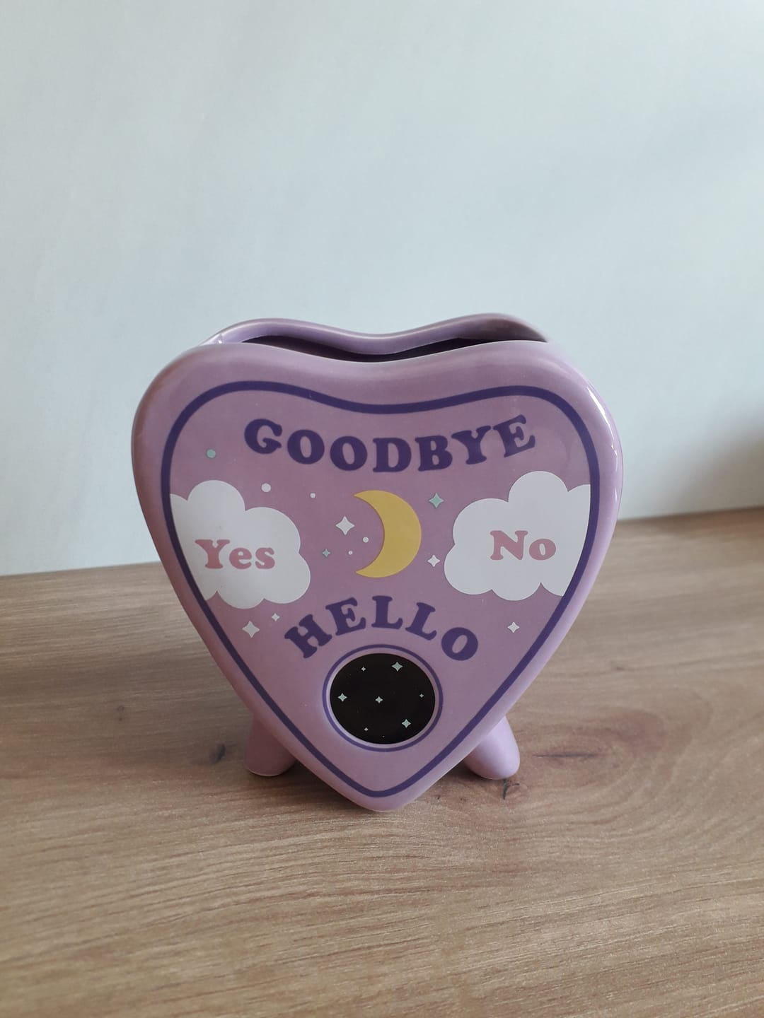 Customer photo review of Pastell Planchette-Vase mit Talking-Board-Design