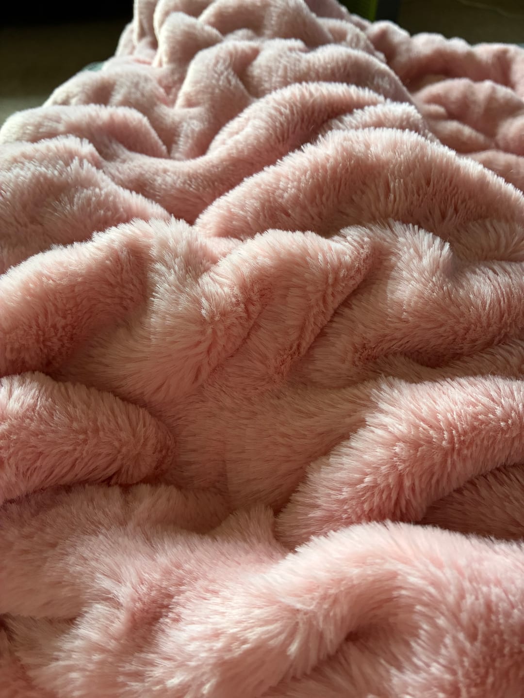 Customer photo review of Cloud Blanket - Dusty Rose