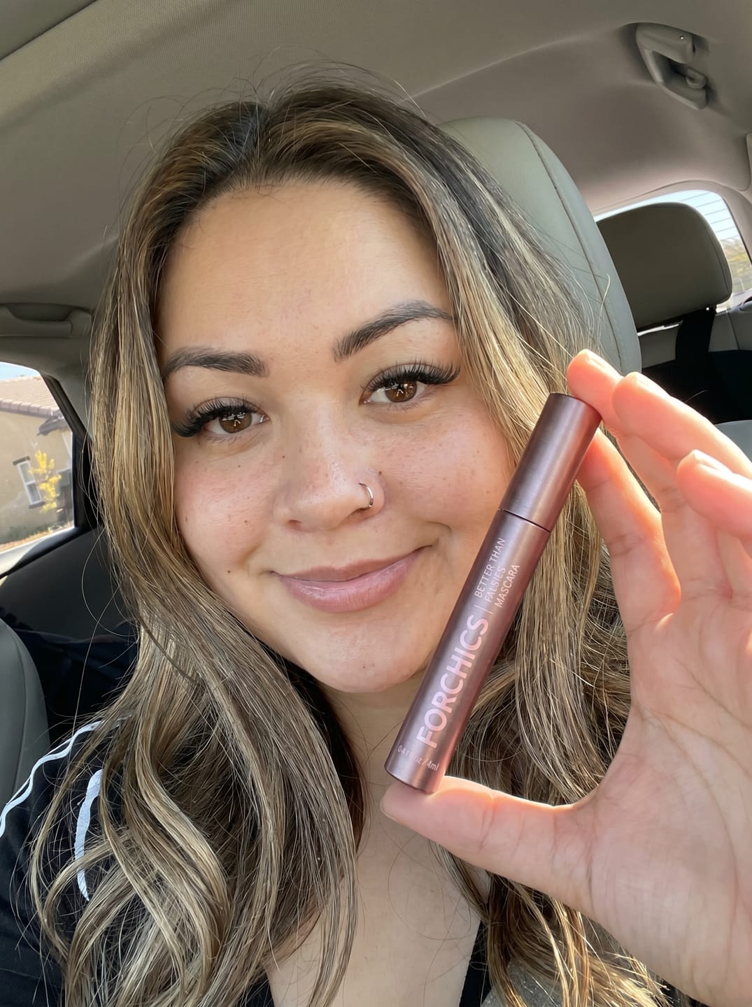 Customer photo review of Lash Growth Mascara