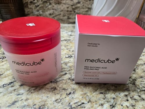 Customer photo review of Red Succinic Acid Panthenol Pads