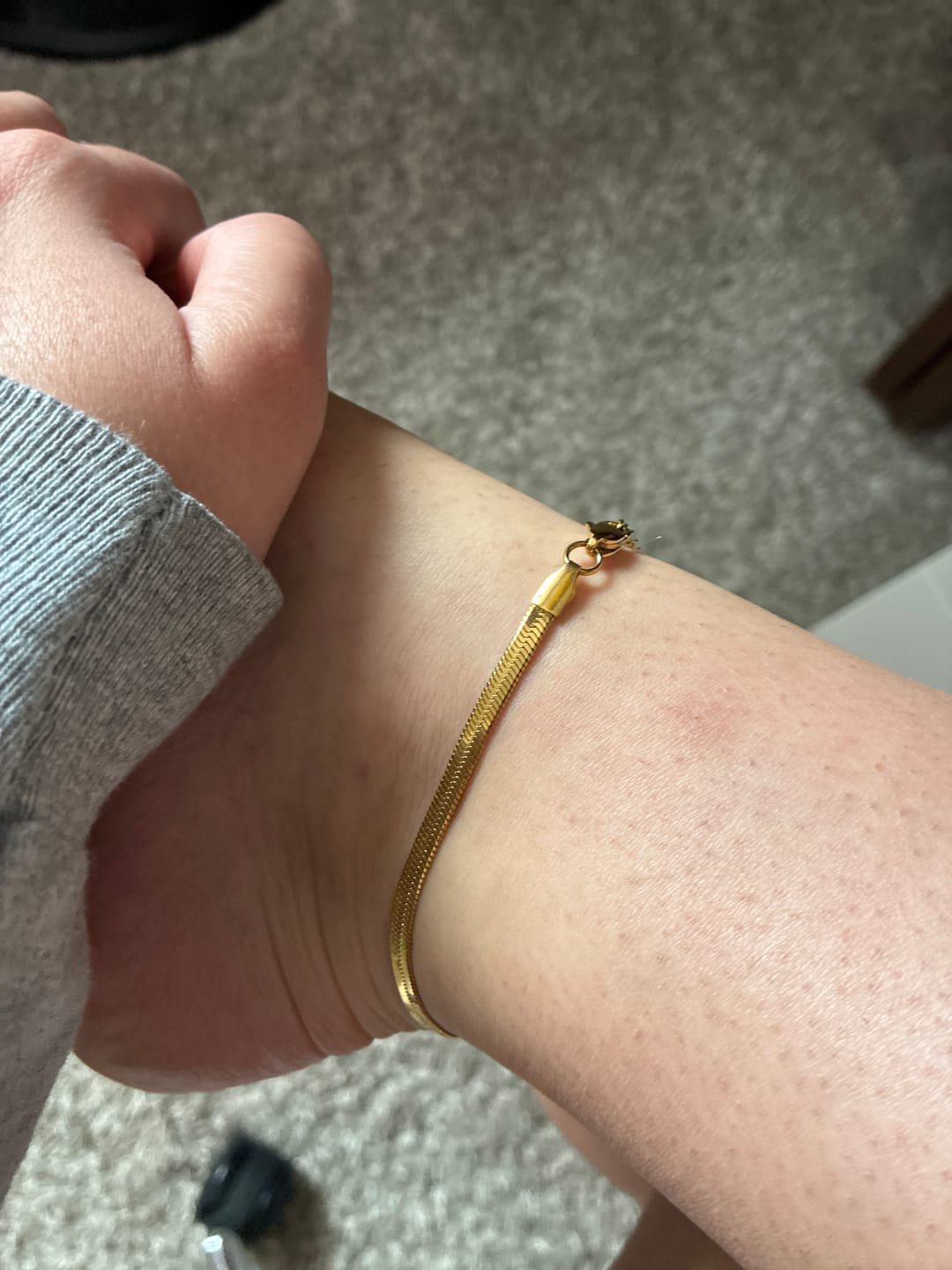 Customer photo review of Angelica® Stainless Steel Herringbone Bracelet (Bundle)