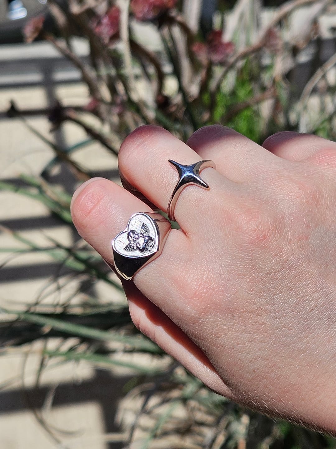 Customer photo review of Anillo Cupid Plata
