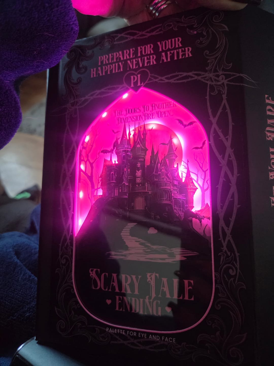 Customer photo review of Scary Tale Ending Halloween Eyeshadow Palette