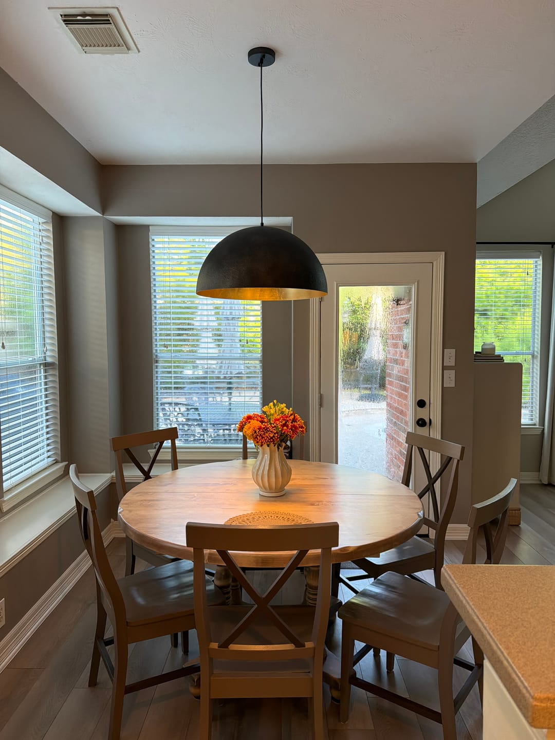 Customer photo review of Oversized Metal Dome Pendant Light