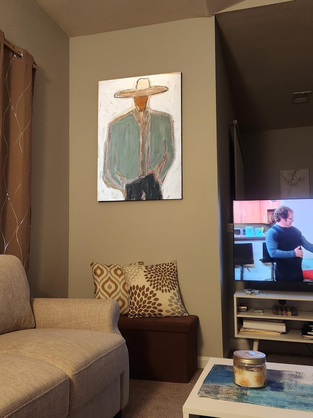Customer photo review of Vintage Americana Art | Minimal Cowboy Figure #VA034