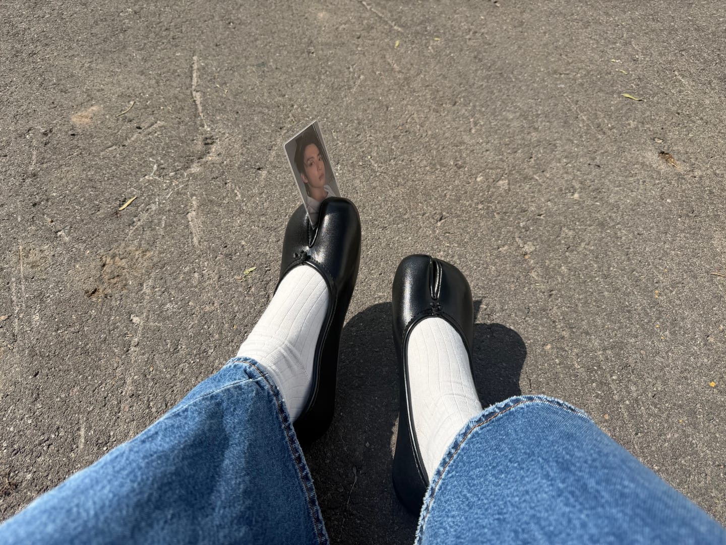 Customer photo review of Calcetas Tabi Blancas