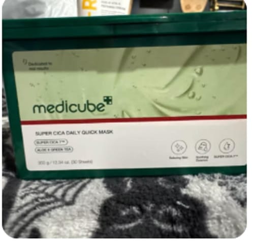 Customer photo review of Super Cica Daily Quick Masks