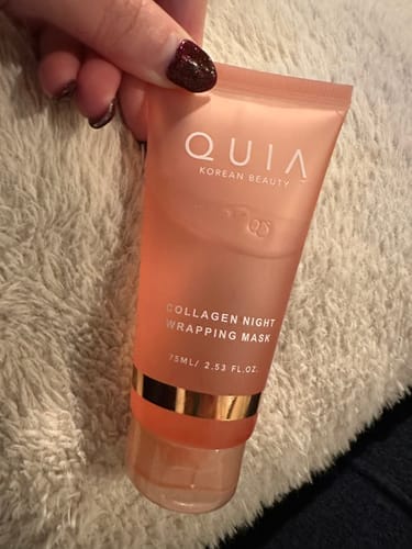 Customer photo review of Korean Collagen Night Wrapping Mask