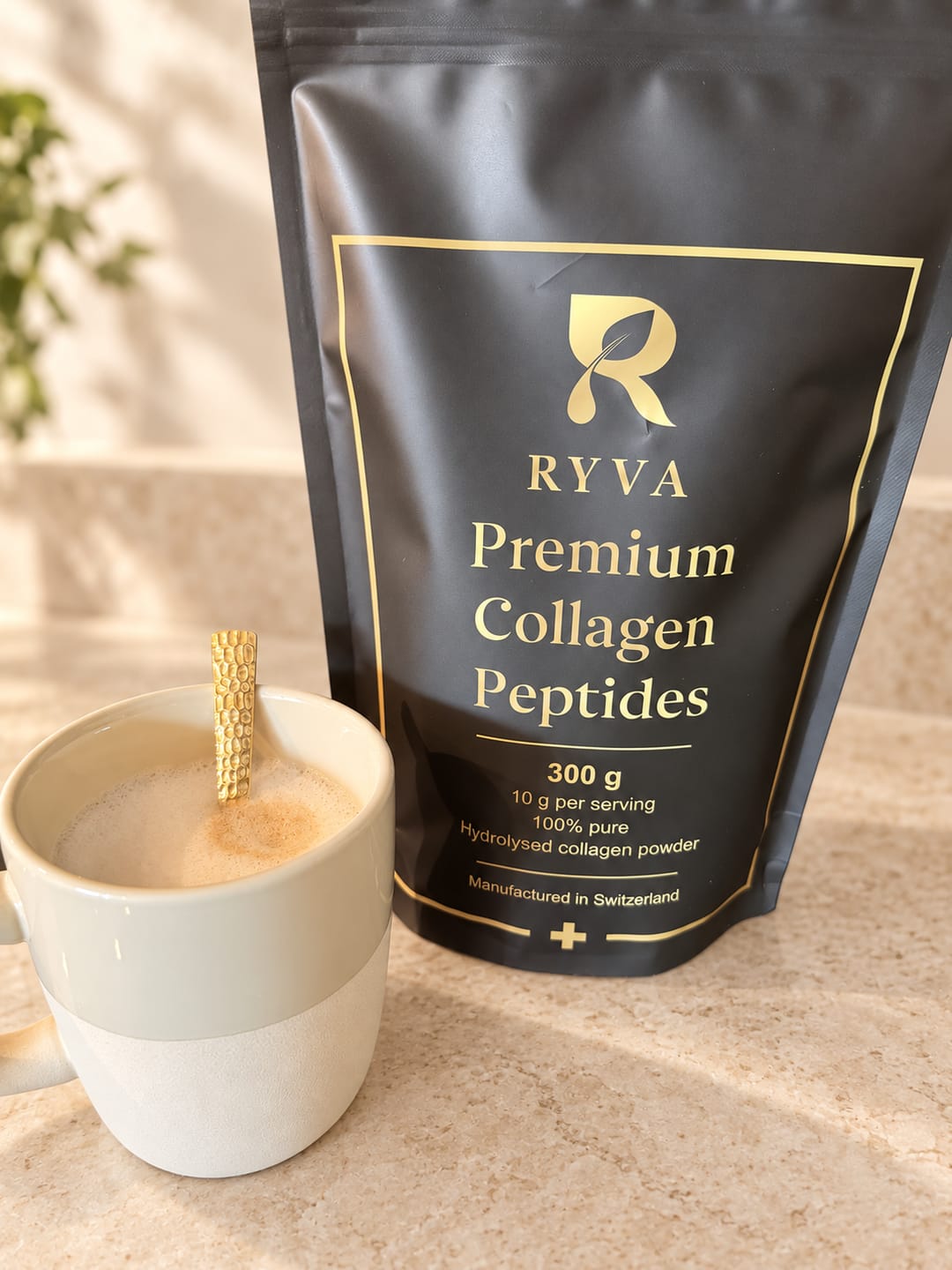 Customer photo review of RYVA Premium Collagen Peptides | 300 g = 30 Portionen