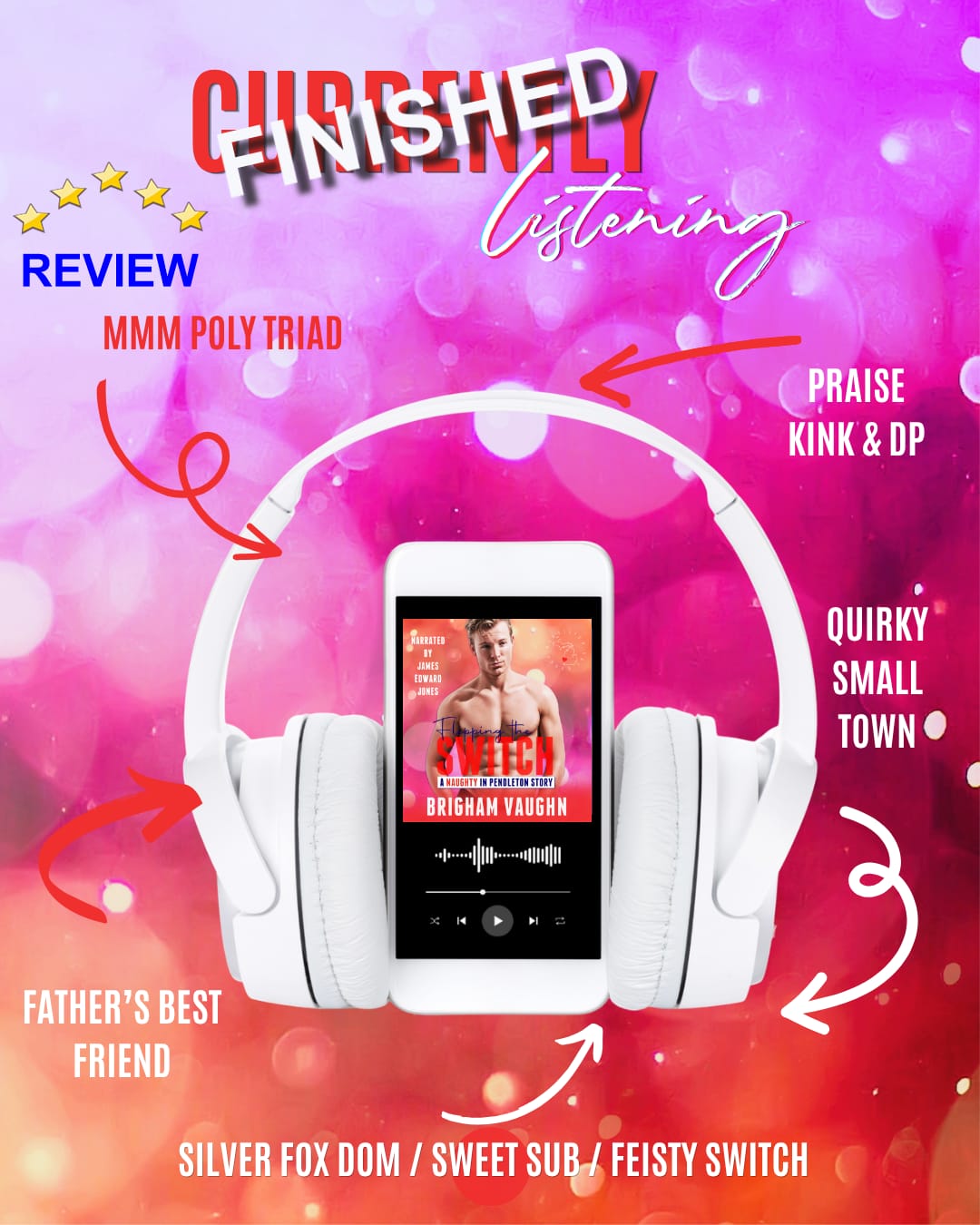 Customer photo review of Flipping the Switch (Naughty in Pendleton Series #4)  - Audiobook
