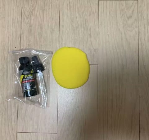 Customer photo review of Renovador de plásticos negros