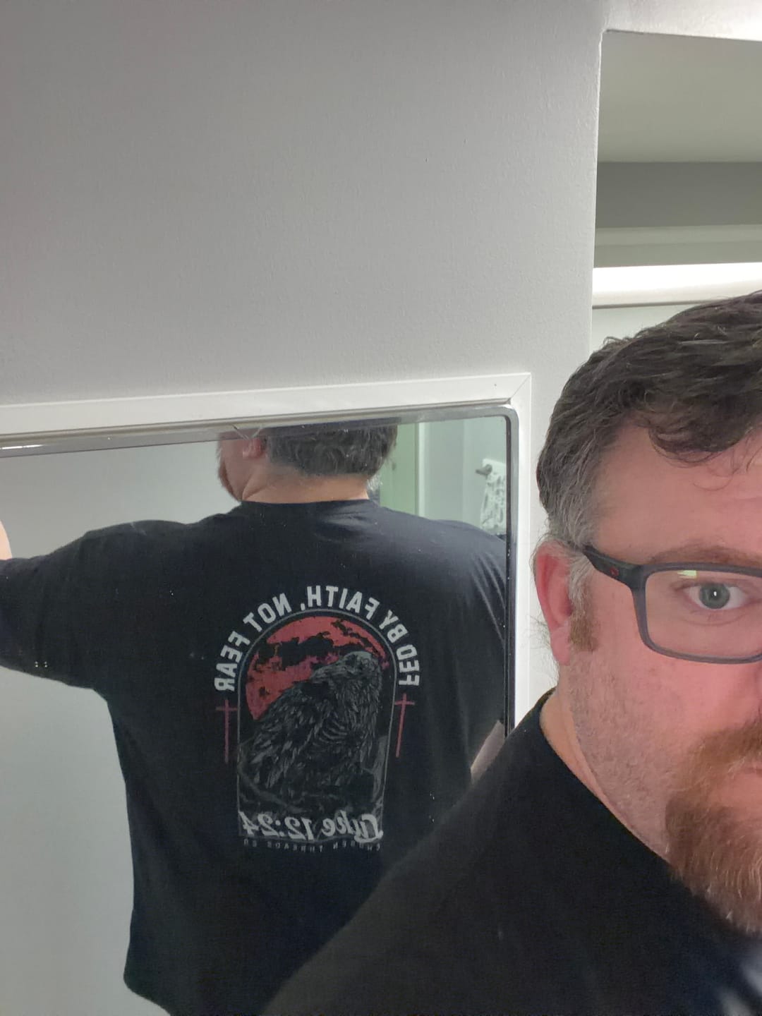 Customer photo review of Fed by Faith, Not Fear T-Shirt