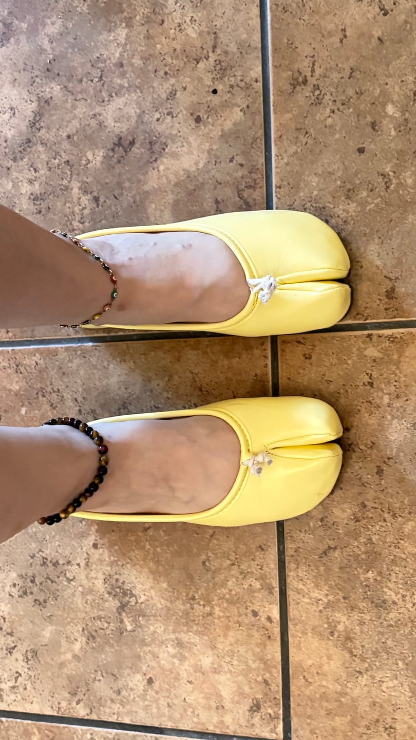 Customer photo review of Bailarinas Tabi Isabella