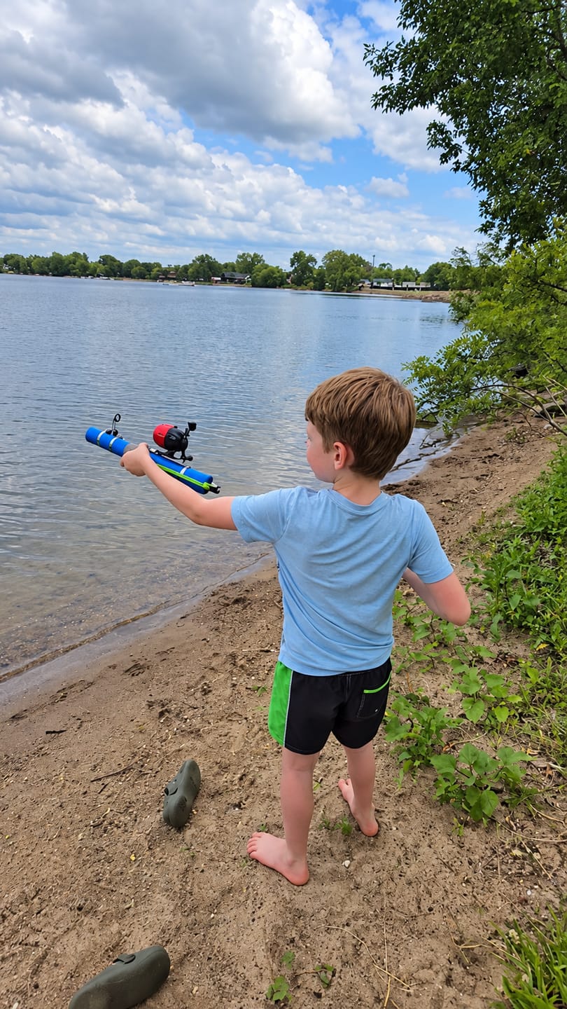Customer photo review of Catapult fishing rod + reel kit