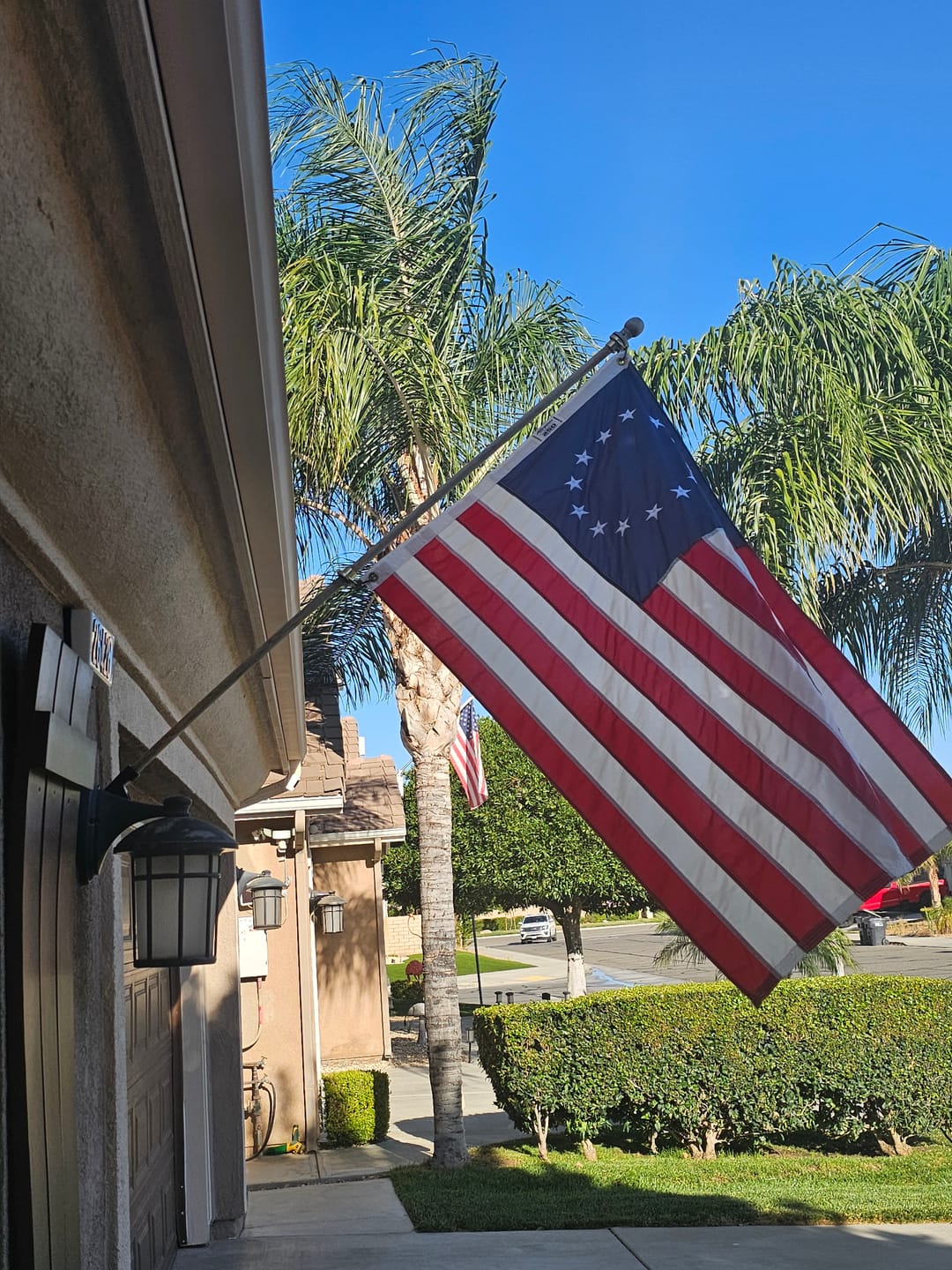 Customer photo review of 3' x 5' Betsy Ross Flag