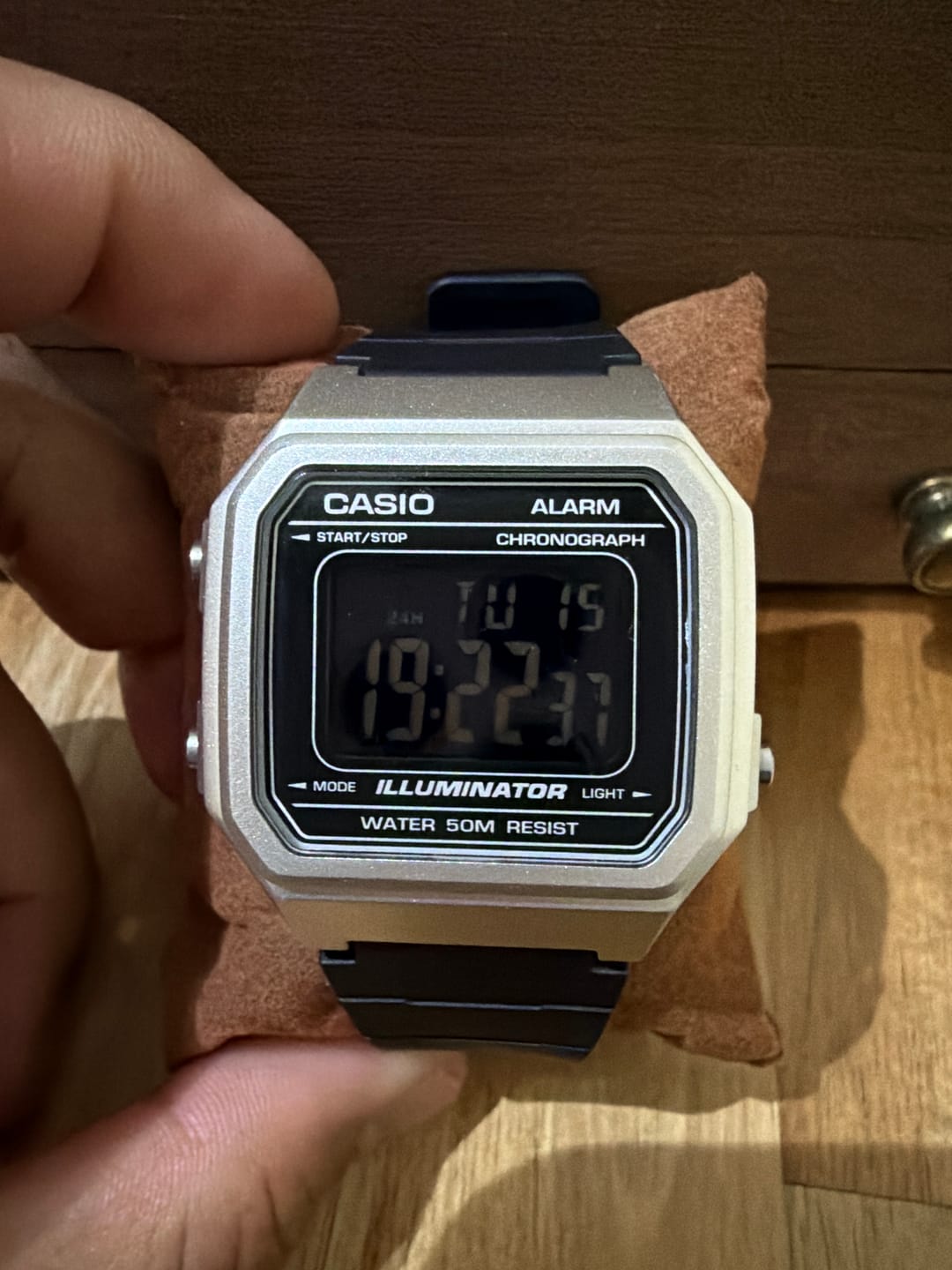 Customer photo review of Reloj Casio Vintage W-217HM-7BV Plateado/Negro