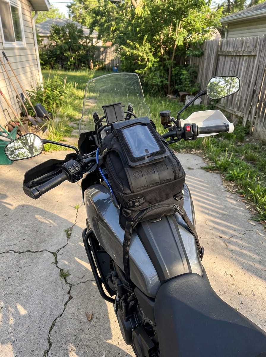 Customer photo review of Viking Odyssey Adventure Touring Cell Phone Holster