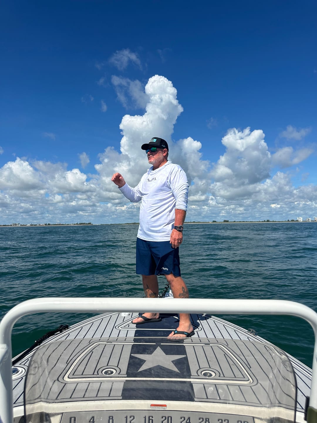Customer photo review of Bahama Wahoo - Soft Mesh Snap Back Hat Black
