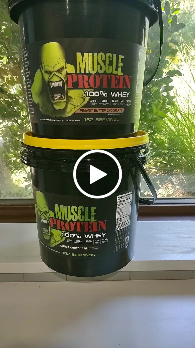 Customer video review of Whey Protein Powder Bucket