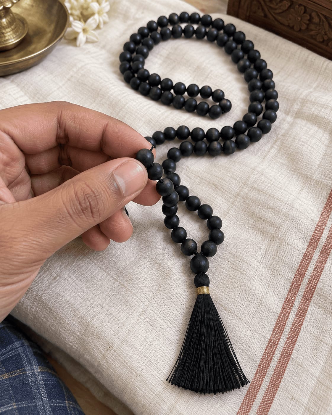 Customer photo review of Karungali Mala