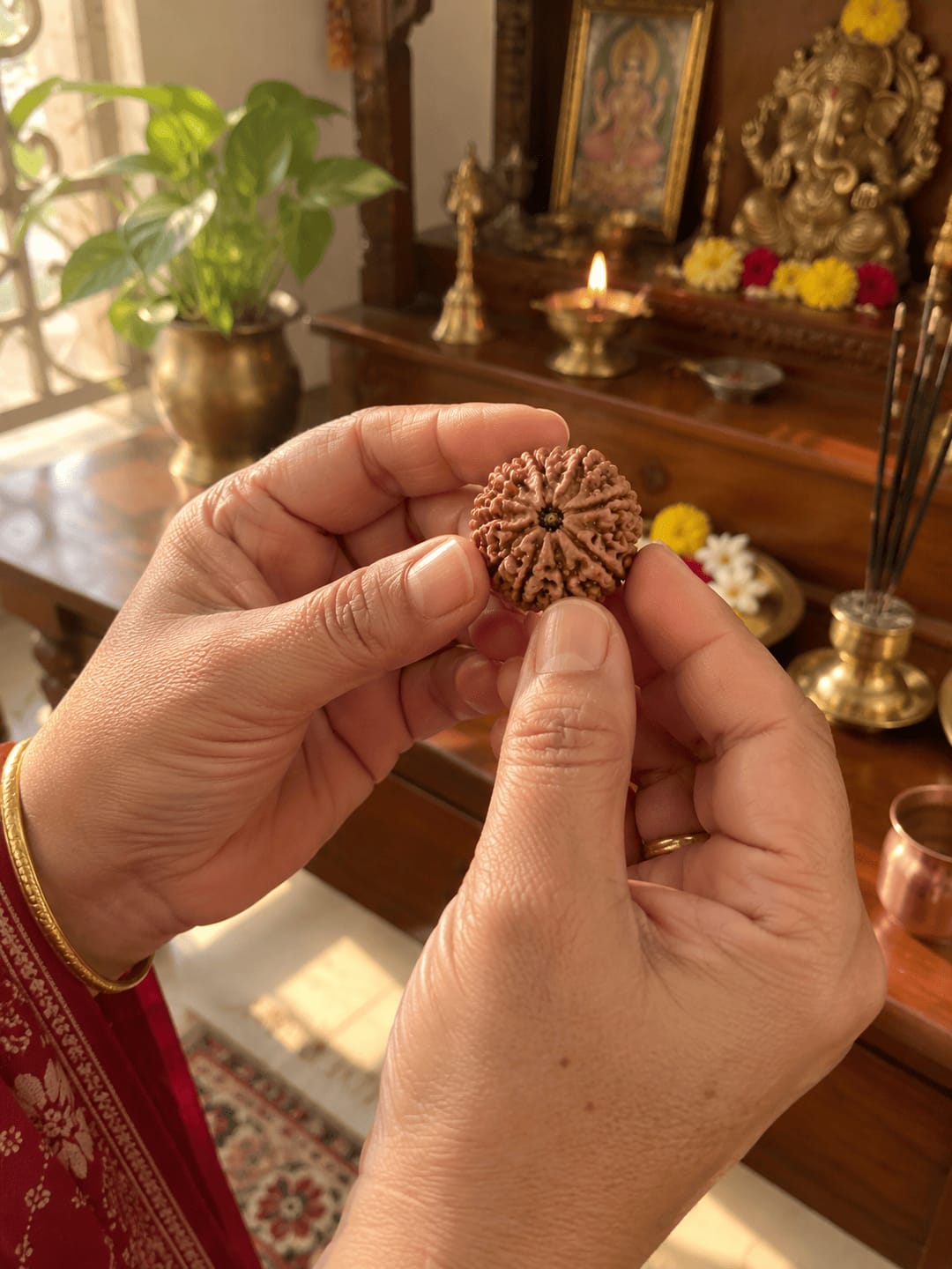 Customer photo review of 8 Mukhi Rudraksha (Nepali)