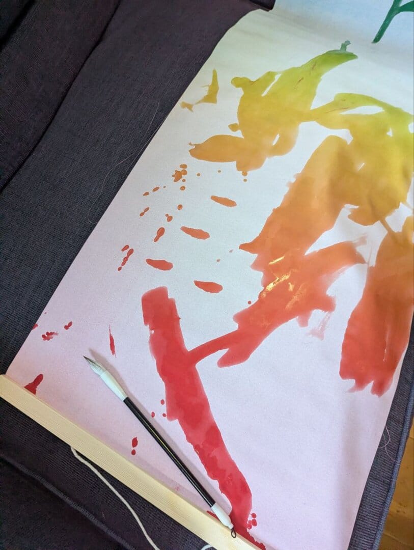 Customer photo review of Magic Drew Colorful Reusable Water Writing Cloth [FREE Water Cup + Brush]