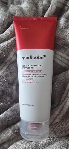 Customer photo review of Red Clear Capsule Body Lotion