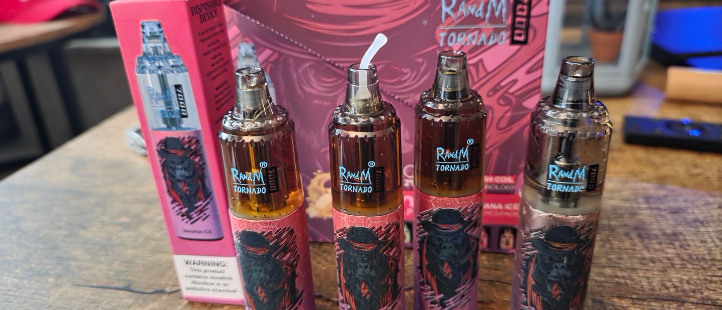 Customer photo review of RandM Tornado 7000 Puff Disposable Vape Zero Nicotine (Box of 10)