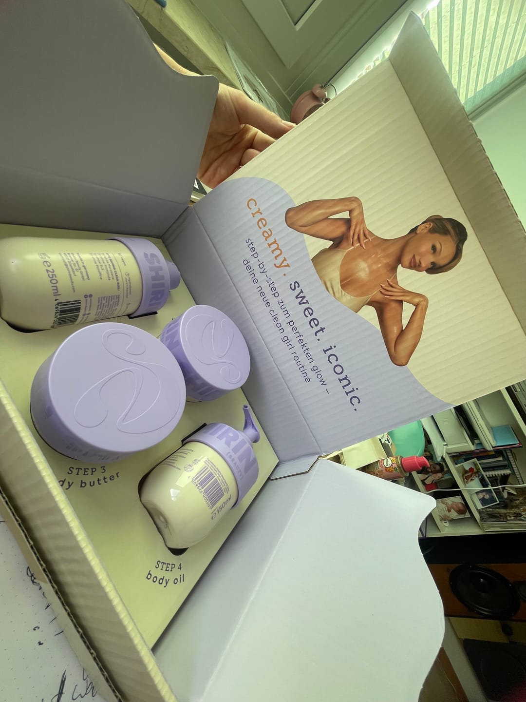 Customer photo review of Glow Girl Butter Set Creamy Blueberry Caramel Bliss