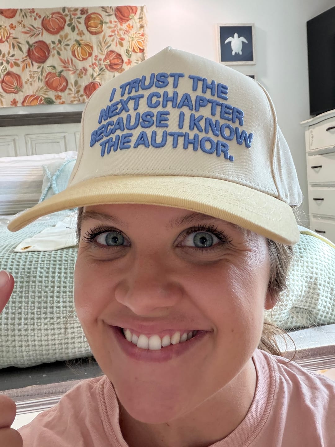 Customer photo review of Hat: I trust the next chapter