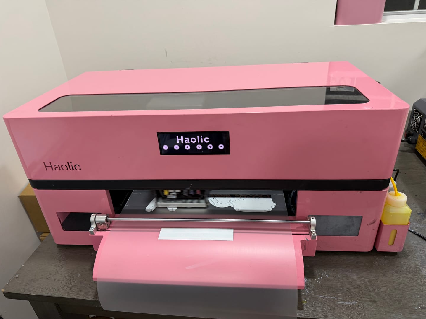 Customer photo review of Haolic 13" Pink A3 XP-1 Pro DTF Printer