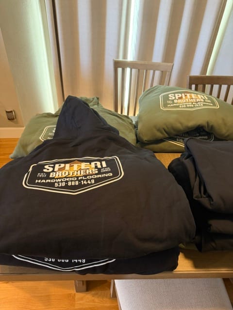 Customer photo review of UP-SP-89845 Spiteri Brothers CREWNECKS - Steve Sanguinetti - 24 Min Qty (Bulk)