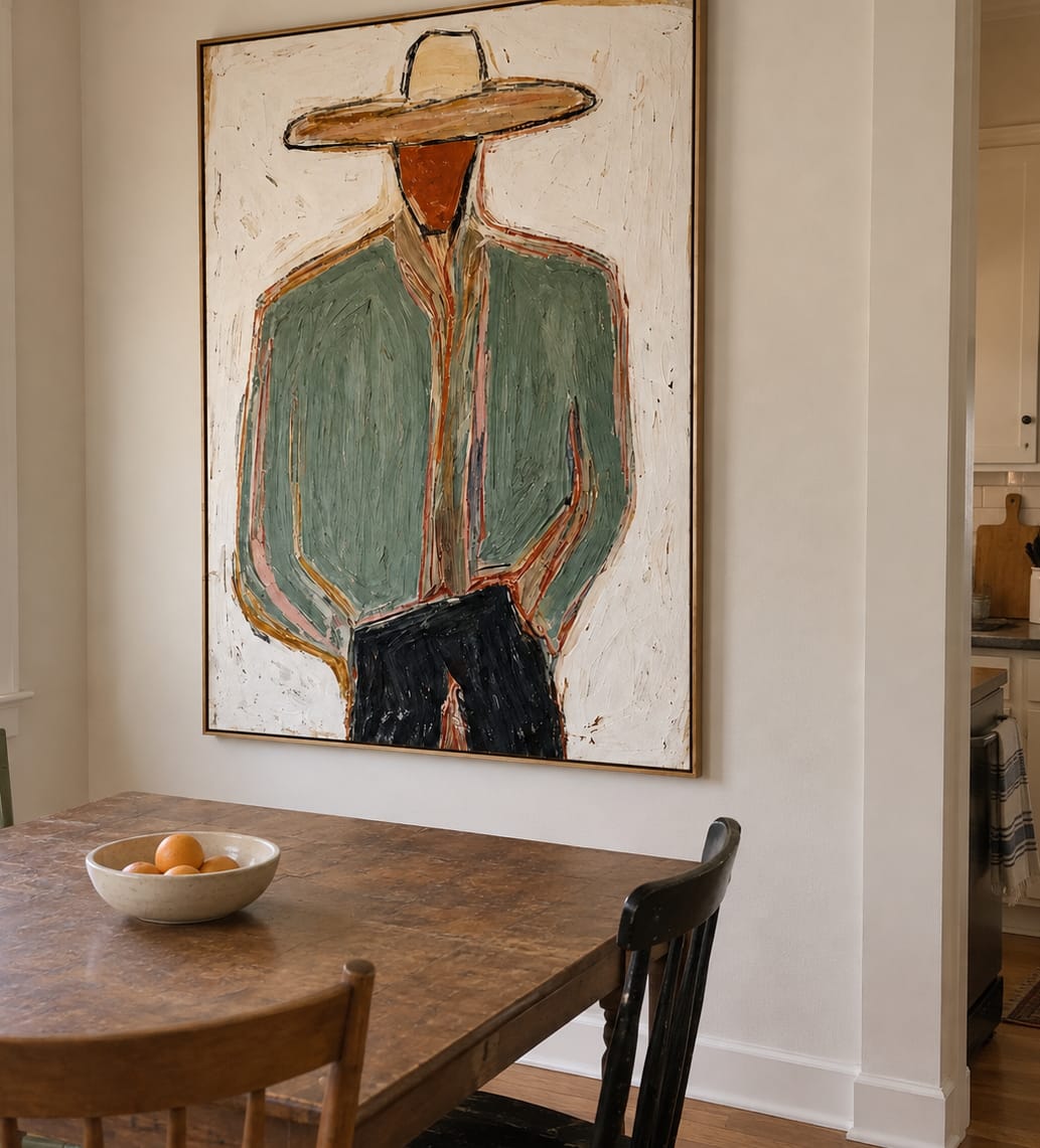 Customer photo review of Sage Frontier-Cowboy Portrait Painting