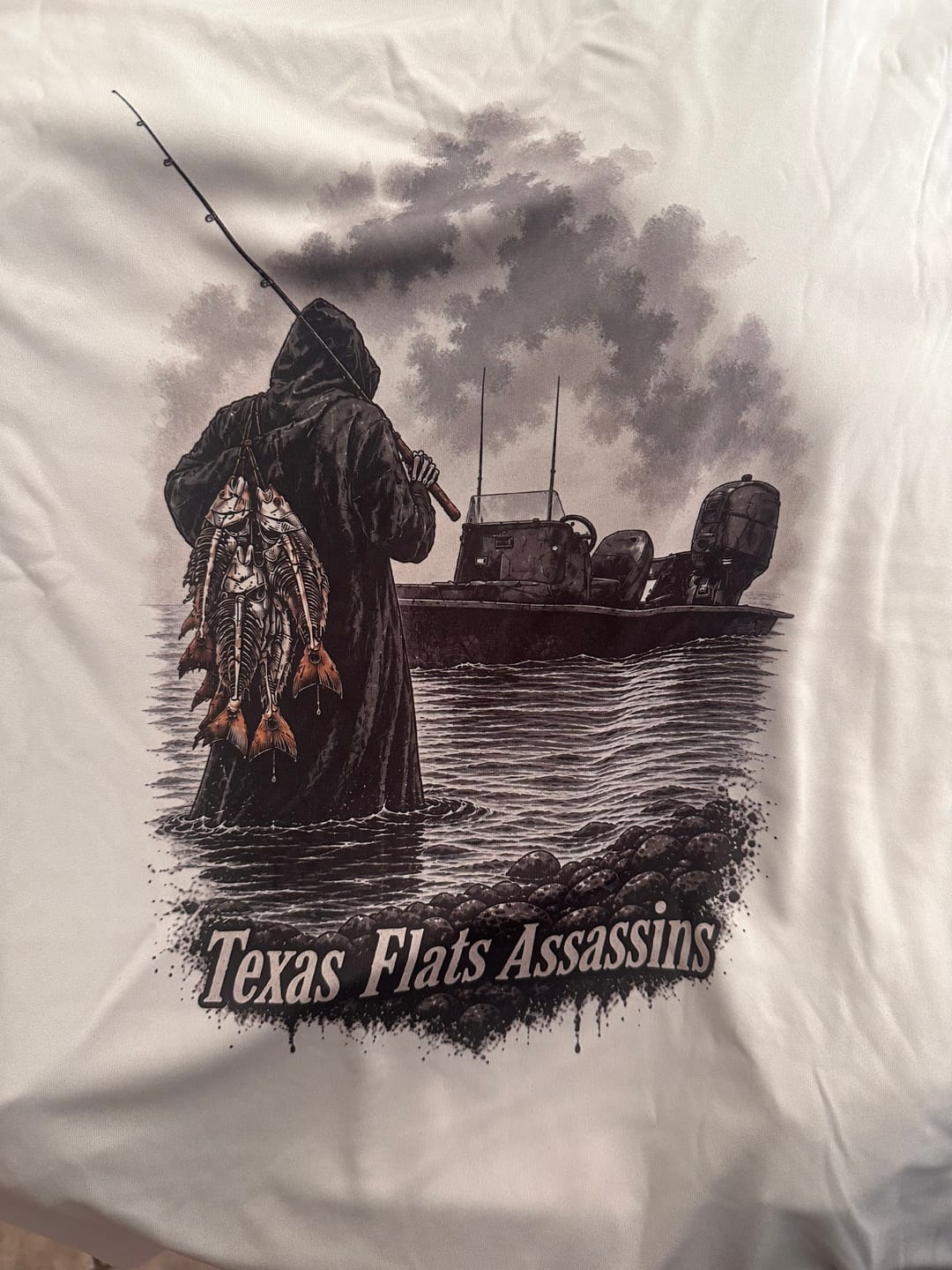 Customer photo review of Custom Hooded UPF Shirt