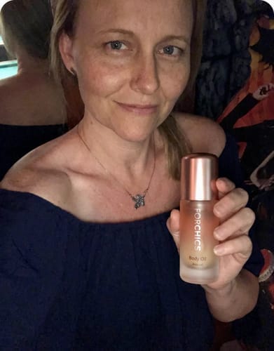 Customer photo review of ForChics Body Oil