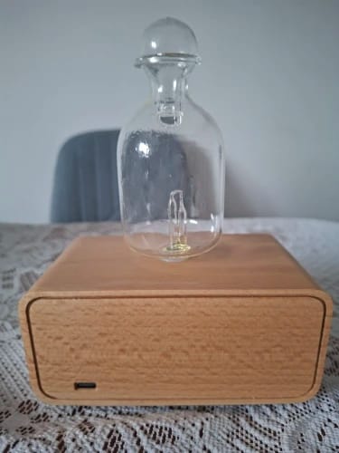Customer photo review of Waterless Essential Oil Diffuser – Wood & Glass