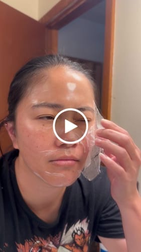 Customer photo review of Korean Collagen Night Wrapping Mask