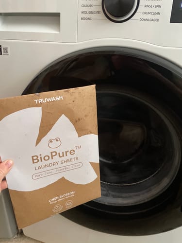 Customer photo review of BioPure Eco-Friendly Laundry Sheets