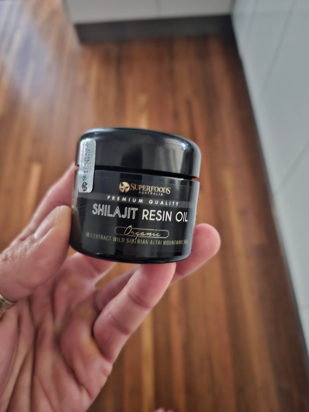 Customer photo review of Altai Gold Shilajit Resin