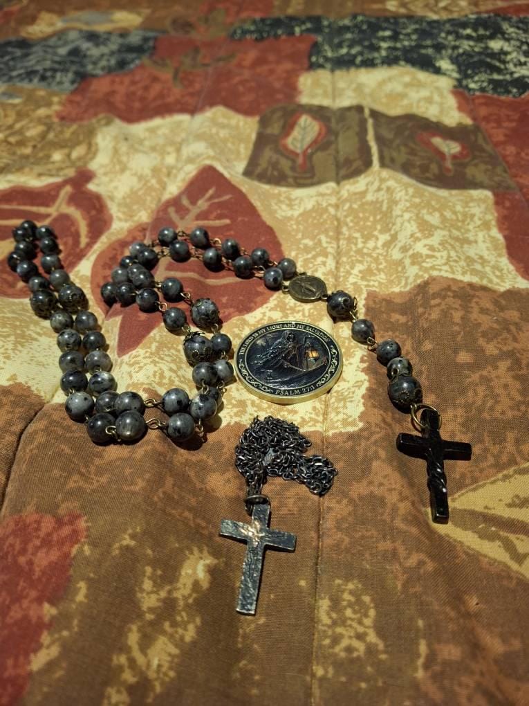 Customer photo review of The Lord is My Light Christian Challenge Coin