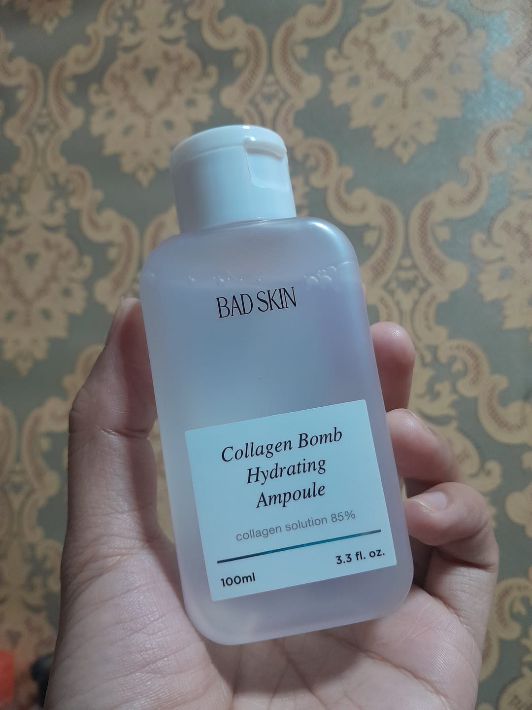 Customer photo review of Bad Skin™ Korean Collagen Bomb Hydrating Ampoule